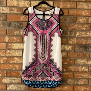 Bohemian/Tribal print slip dress.